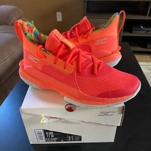 Under Armour Curry 7 Sour Patch Kids Peach Plasma